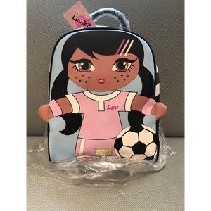 New Luv Betsey Johnson, Soccer Girl Backpack , Sky Blue LBMINDY Soccer Ball